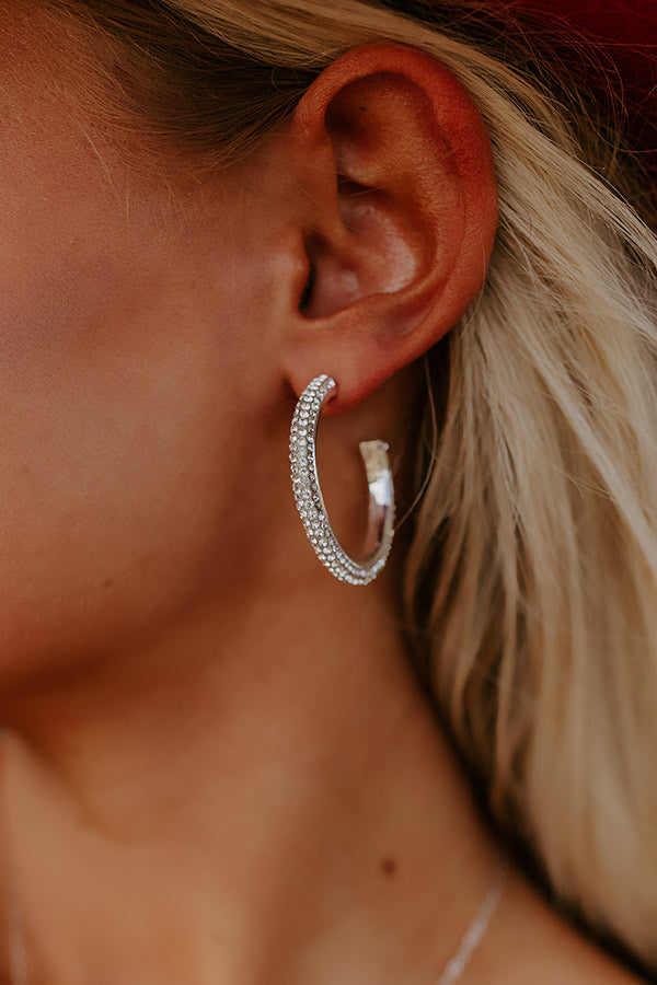 Monica Vinader Siren Muse Medium Irregular Hoop Earrings, Silver at John  Lewis & Partners