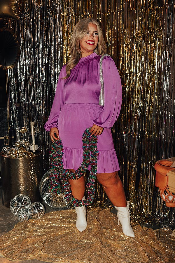 Living In The Moment Dress In Purple Curves Image - 2