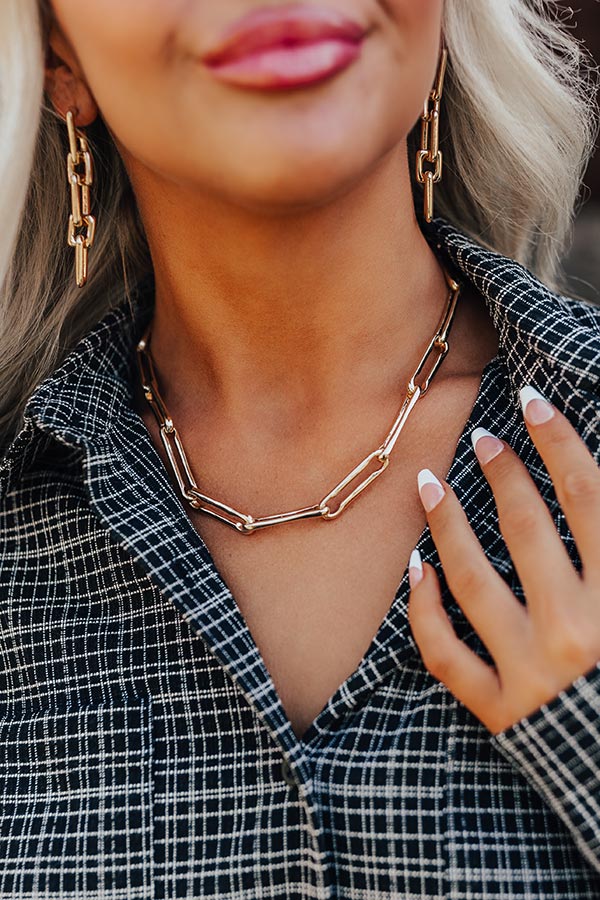 Always Blessed Chain Link Necklace