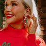 Candy Cane Wishes Beaded Earrings Image - 1