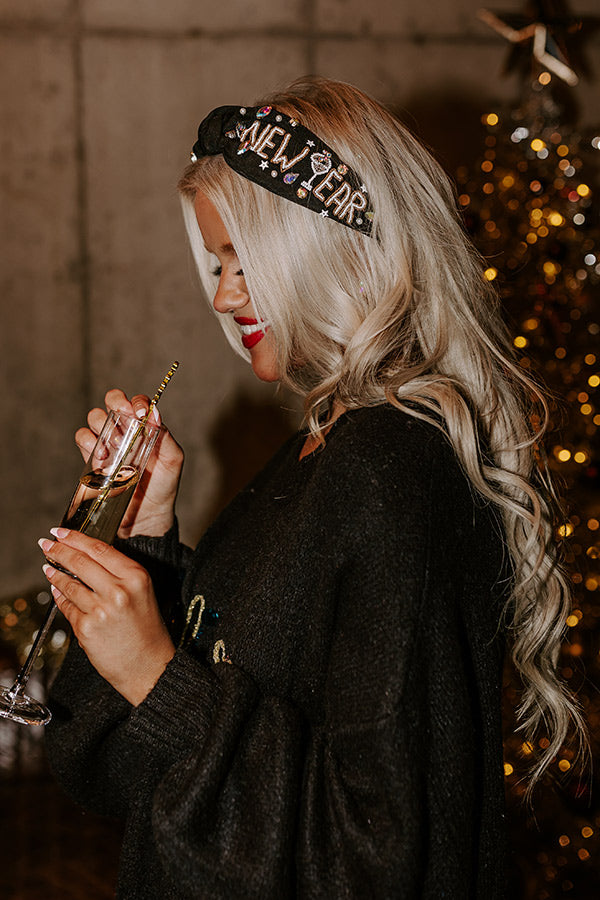 New Year Embellished Headband Image - 1