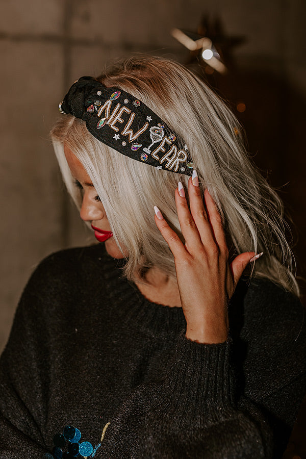 New Year Embellished Headband Image - 2