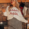 Fa La La Cable Knit Sweater In Ivory Curves Image - 1