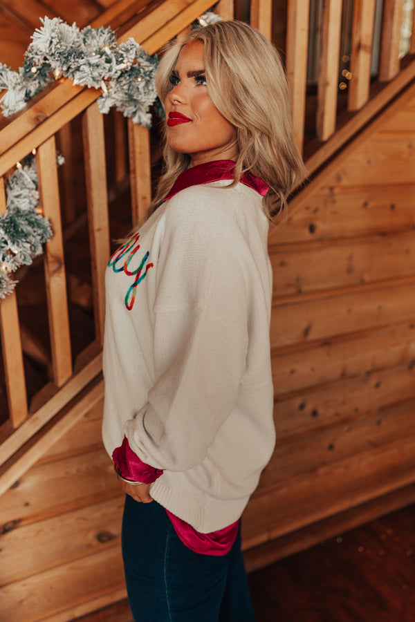 A Holly Jolly Christmas Knit Sweater Curves Image - 2