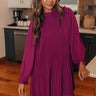 Grateful Life Pleated Mini Dress in Orchid Image - 1