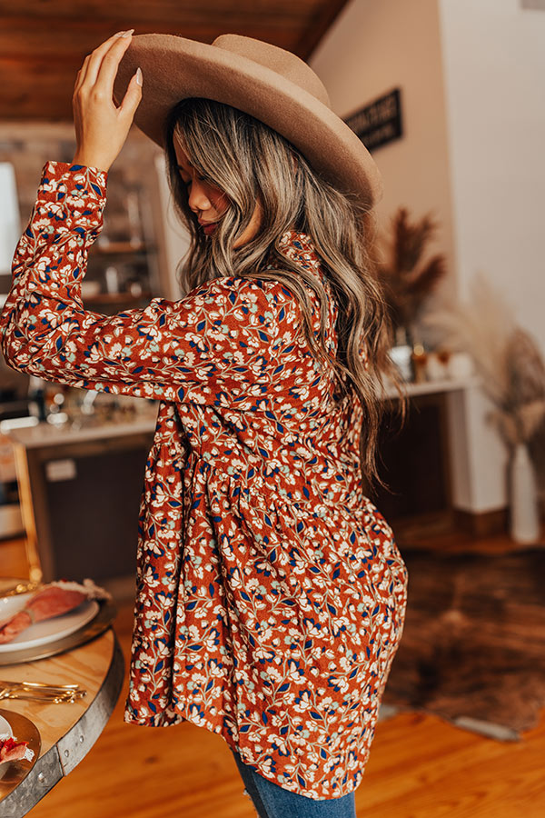 Dare To Dream Floral Button Up Image - 4