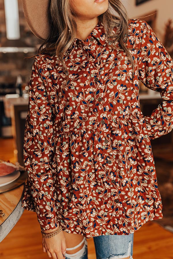 Dare To Dream Floral Button Up Image - 3
