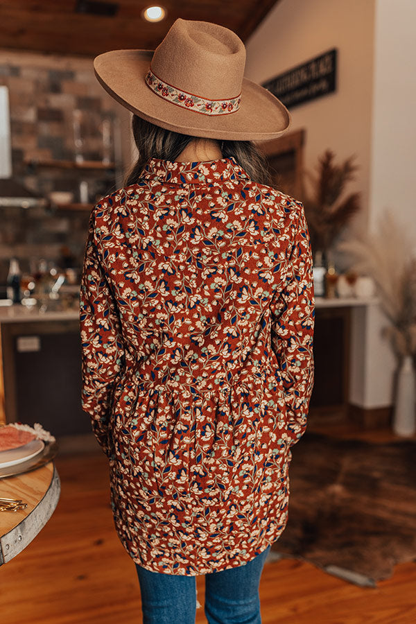 Dare To Dream Floral Button Up Image - 5