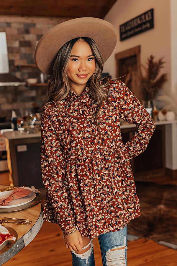 Dare To Dream Floral Button Up Image - 2