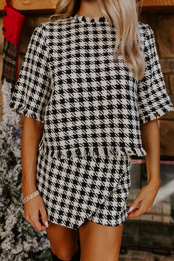 Style Sense Tweed Top Image - 3