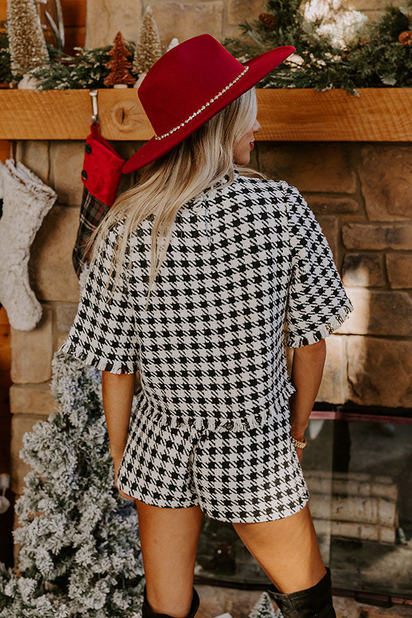 Style Sense Tweed Top Image - 4