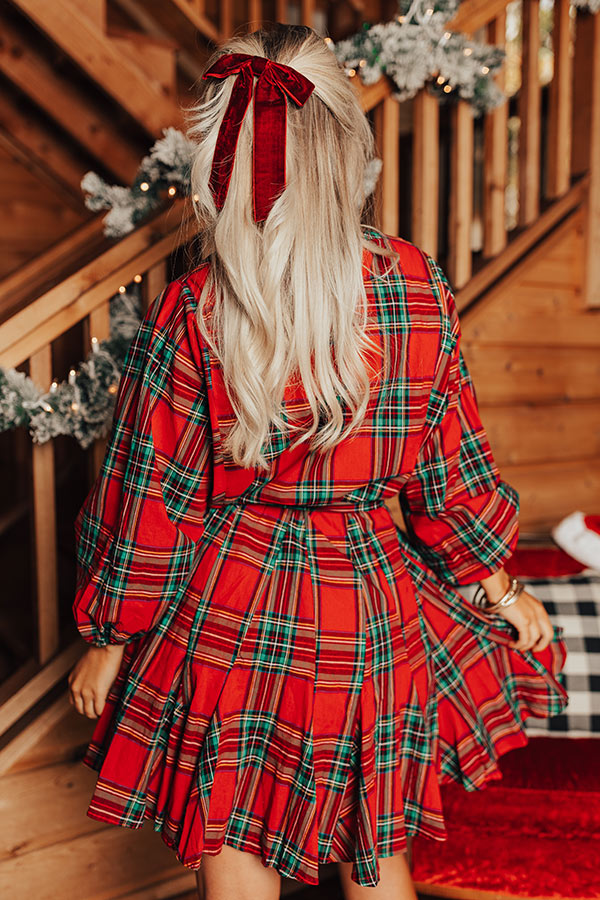 Keep It A Secret Plaid Mini Dress Image - 5