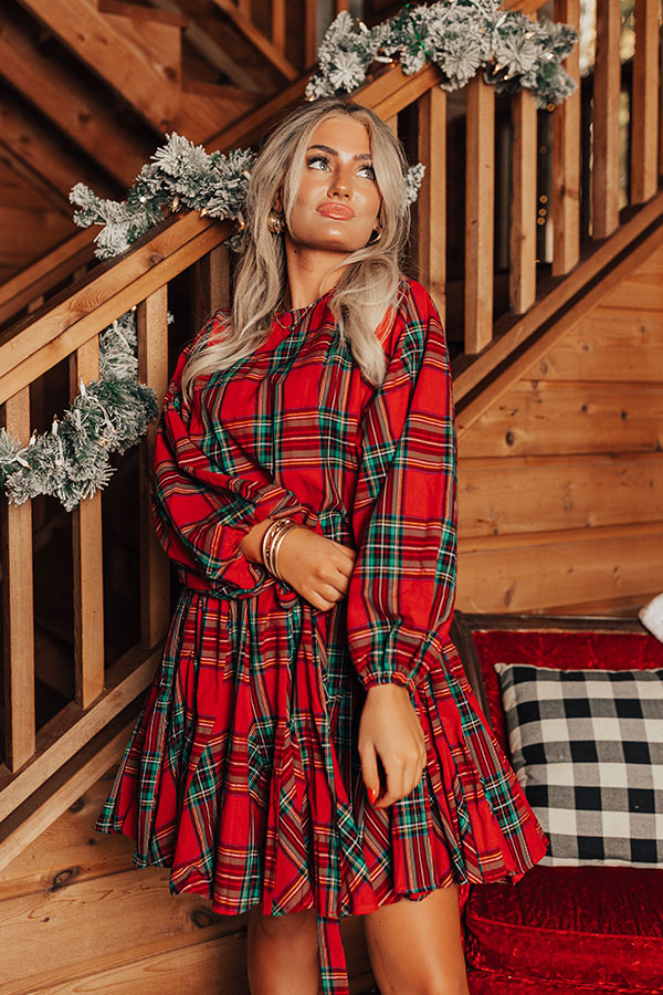 Keep It A Secret Plaid Mini Dress Image - 3