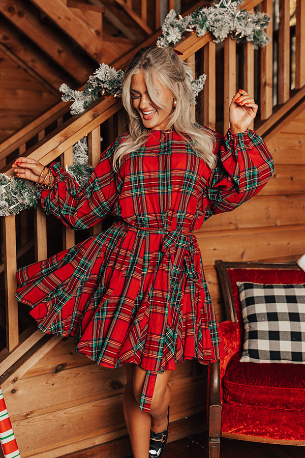 Keep It A Secret Plaid Mini Dress Image - 1