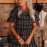 So Plaid You're Mine Mini Dress In Hunter Green Image - 1