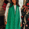 Escape To Comfort Embellished Scarf In Green Image - 1