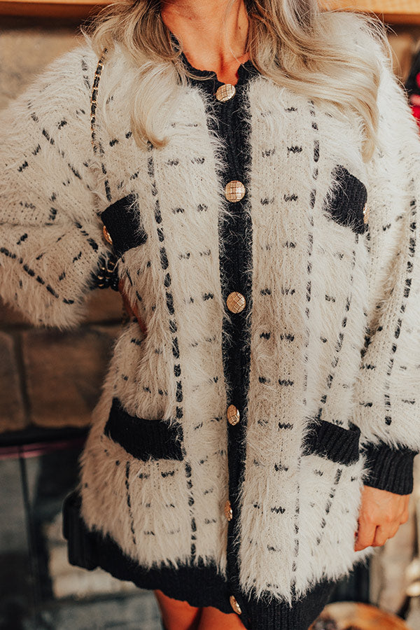 Snuggle Weather Eyelash Knit Cardigan Image - 3