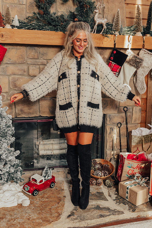 Snuggle Weather Eyelash Knit Cardigan Image - 5