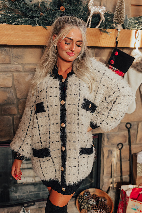 Snuggle Weather Eyelash Knit Cardigan Image - 1