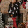 Santa Honey Sequin Sweatshirt in Black Image - 1