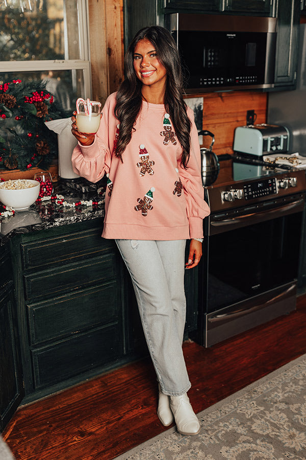 Gingerbread Dreams Sequin Sweatshirt Image - 2