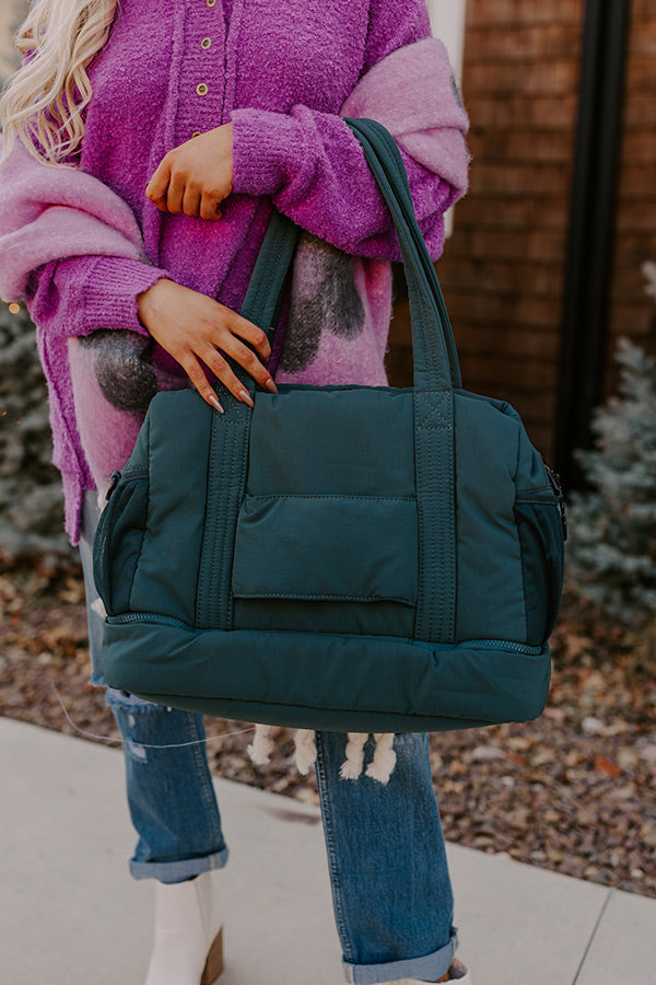 Slow Your Roll Tote In Teal