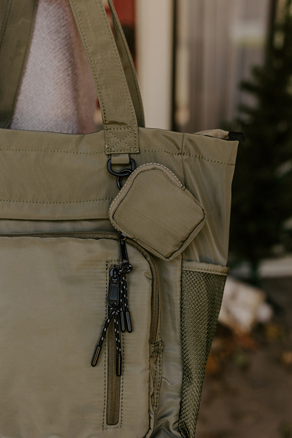 Tomorrow Is A New Day Tote In Sage Image - 2