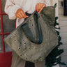 The Bristol Faux Leather Tote In Olive Image - 1
