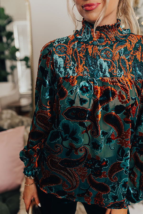 Newsworthy Style Velvet Burnout Top Image - 4