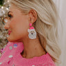 Santa Beaded Earrings Image - 1