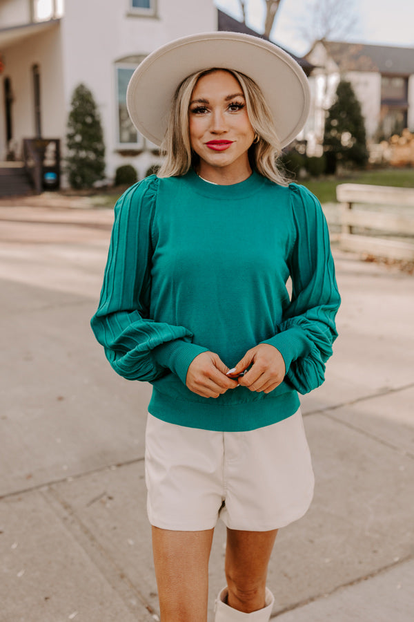 Act Out Of Love Top In Hunter Green