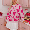 Chocolate Hearts Knit Sweater Image - 1