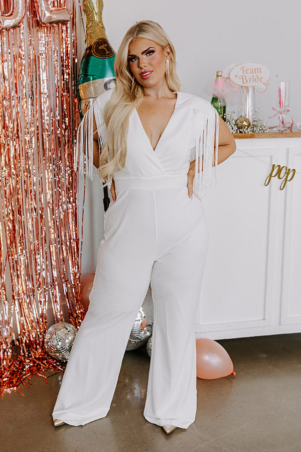 Luxury Excursions Jumpsuit in Ivory Curves
