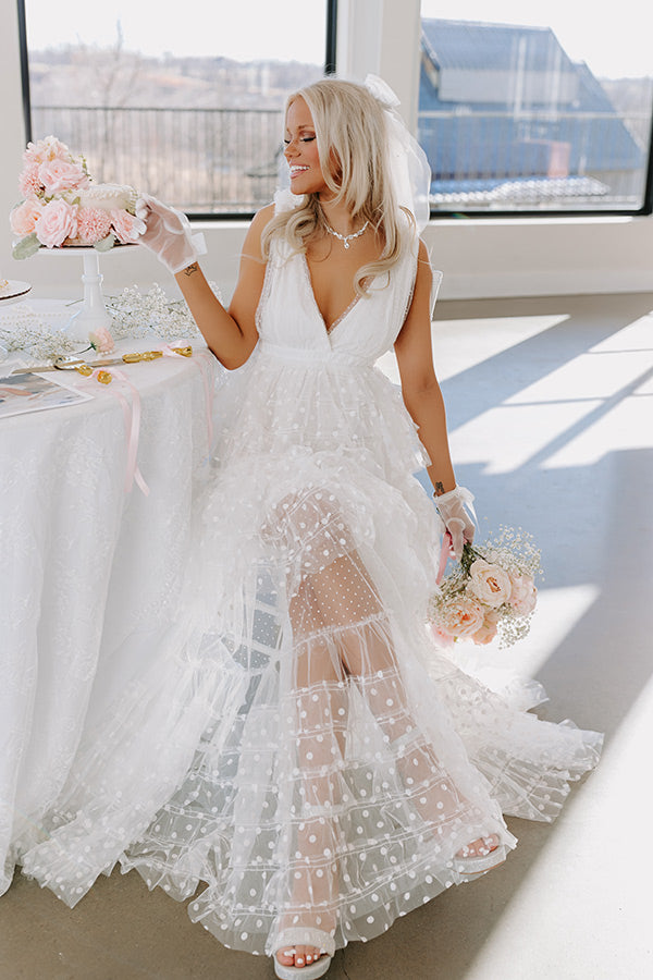 The Maisy Tiered Tulle Maxi Dress