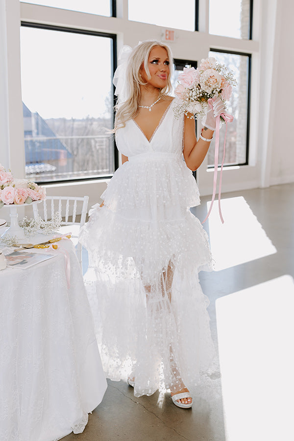 The Maisy Tiered Tulle Maxi Dress