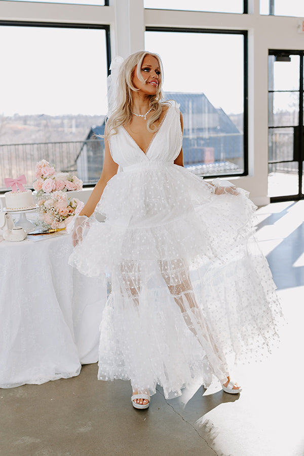 The Maisy Tiered Tulle Maxi Dress