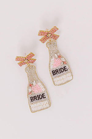 Toast To The Bride Earrings In Silver