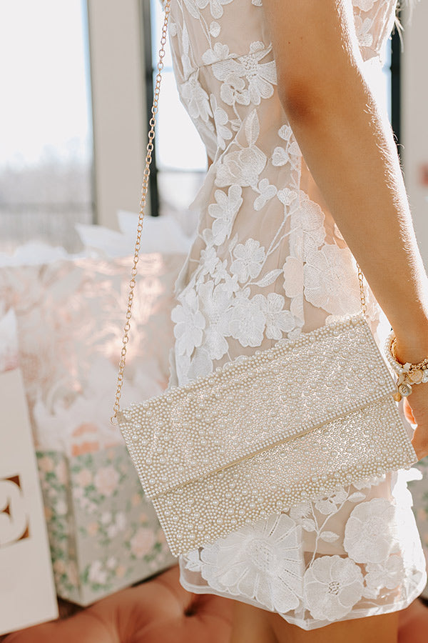 The Perfect Day Pearl Embellished Clutch Image - 2