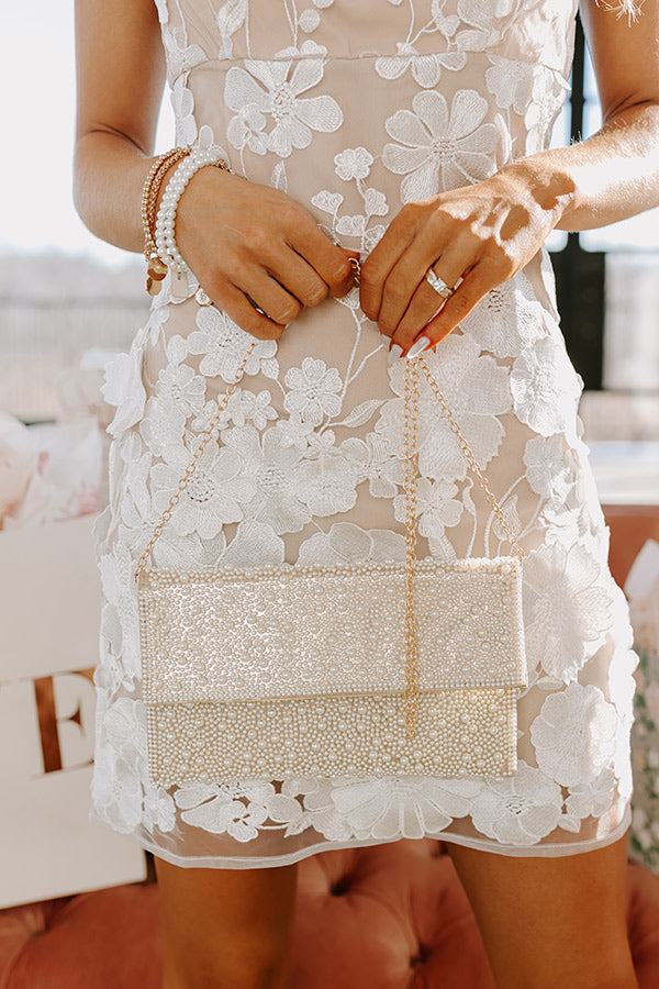 The Perfect Day Pearl Embellished Clutch Image - 4