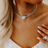 On Cloud Nine Rhinestone Choker Image - 1