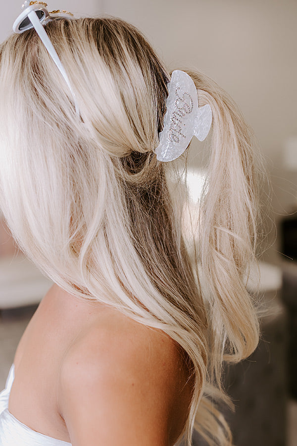Bride Embellished Hair Claw Clip