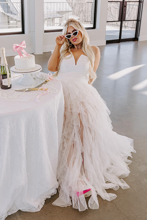 LOOK 465 TULLE MAXI DRESS main image 0
