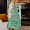 Resort Getaway Floral Midi in Green Curves Image - 1