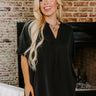 City Escape Shift Top in Black Curves Image - 1