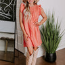 Saltwater Sunrise Shift Dress In Peach Image - 1