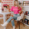 XOXO Sweater Top In Pink Image - 1