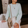 Let's Take A Trip Knit Sweater in Mint Image - 1