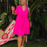 Cool Cruise Shift Dress in Hot Pink Curves Image - 1