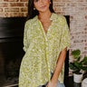 Daylight Mix Button Up In Lime Image - 1