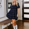 Dancing In The Sun Babydoll Dress In Navy Image - 1